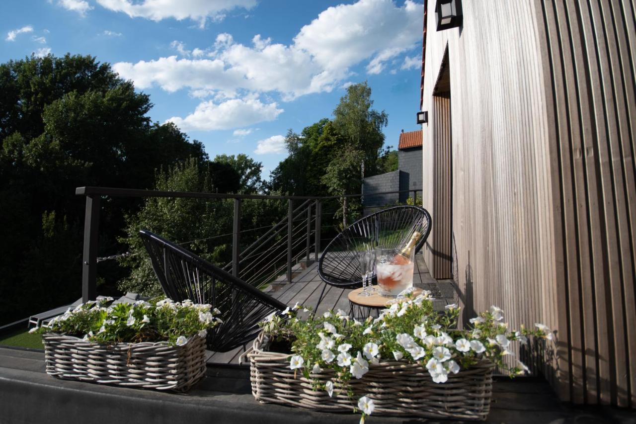 Au Calme De Hosdent Bed and Breakfast Braives Exteriör bild