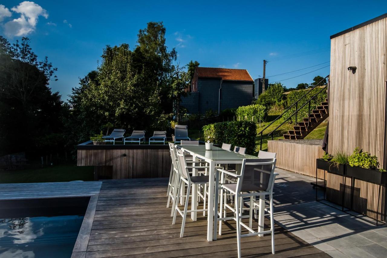 Au Calme De Hosdent Bed and Breakfast Braives Exteriör bild